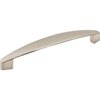 Elements By Hardware Resources 128 mm Center-to-Center Satin Nickel Asymmetrical Belfast Cabinet Pull 308-128SN